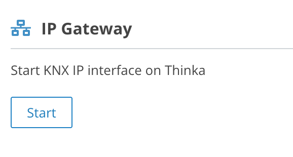 Thinka PRO IP Gateway interface screenshot